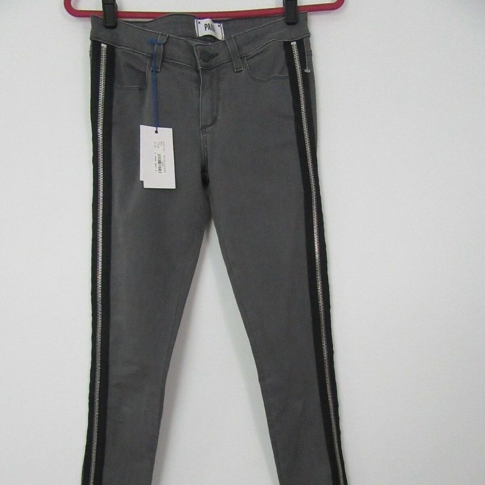 Paige Premium Gray Anja Zip Ultra Skinny Size 27